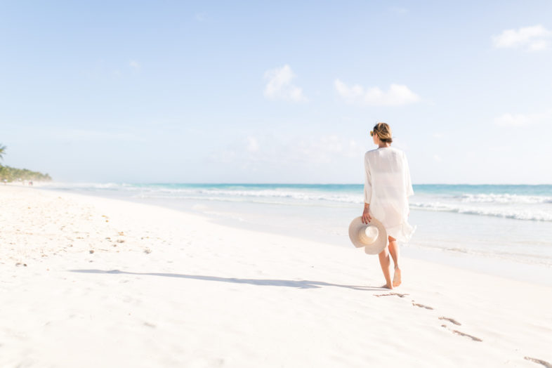Beach Photo Shoot with Maria in Tulum, Mexico