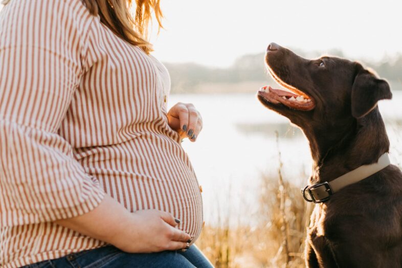 Babybauchfoto Anfang März
